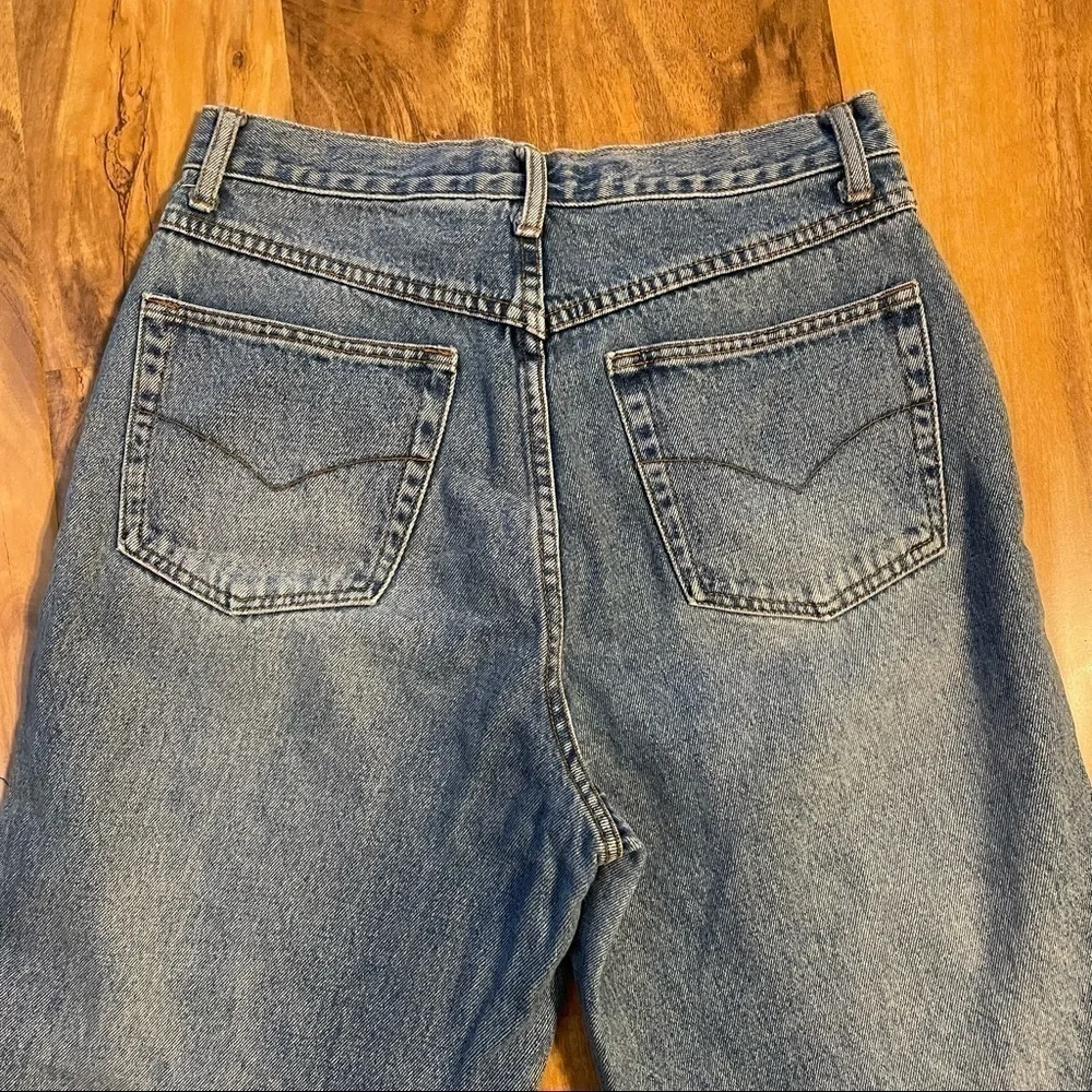 2/$30  Anchor Blue High Waisted Mom Jeans - Picture 3 of 6